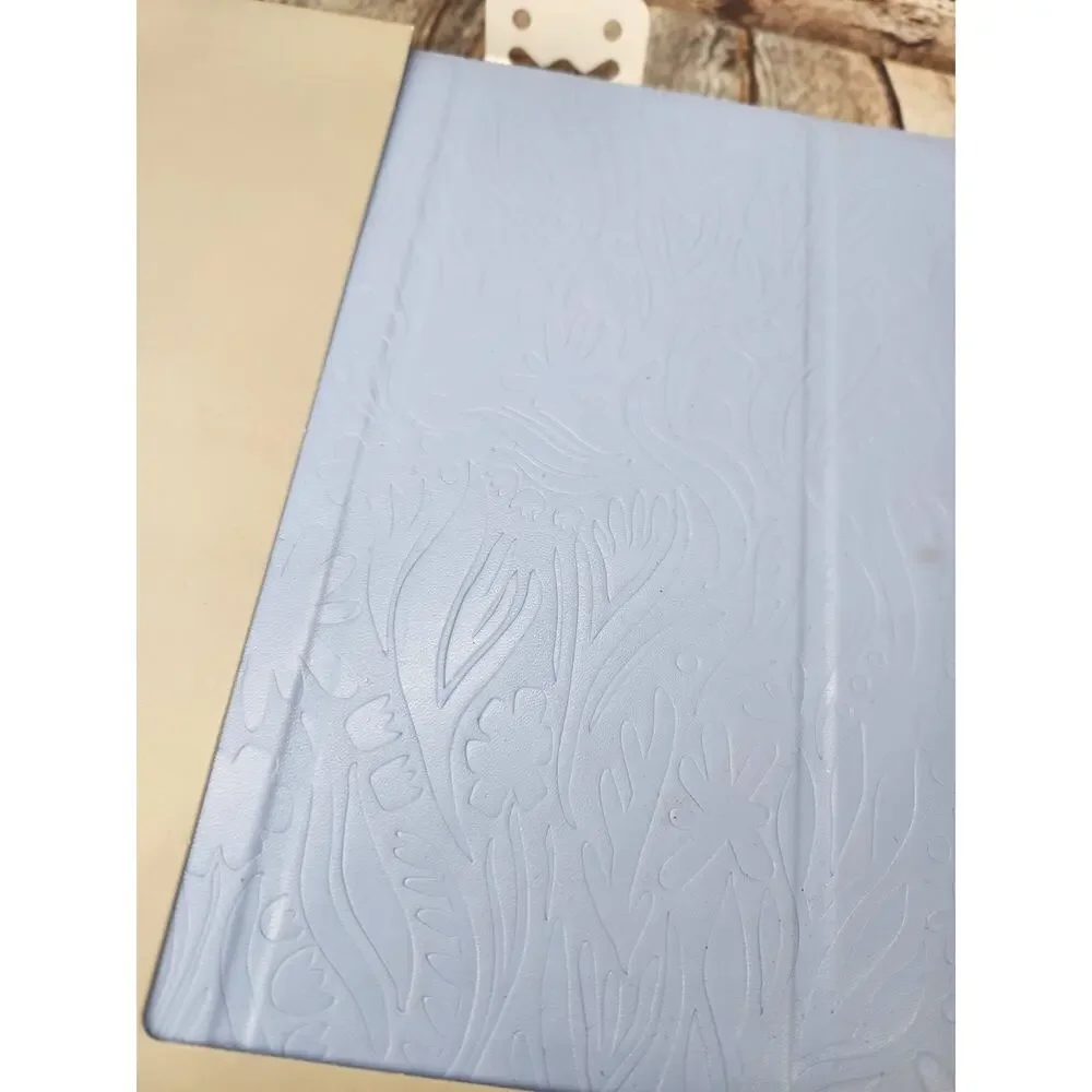 iPad Air 13in (2024) heyday Tablet Case & Stylus Holder Blue With Floral Design